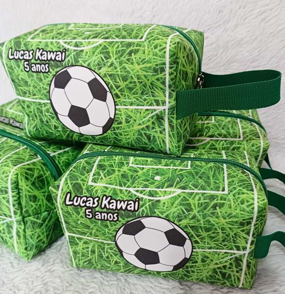 Necessaire Box Personalizada Tema Infantil Futebol
