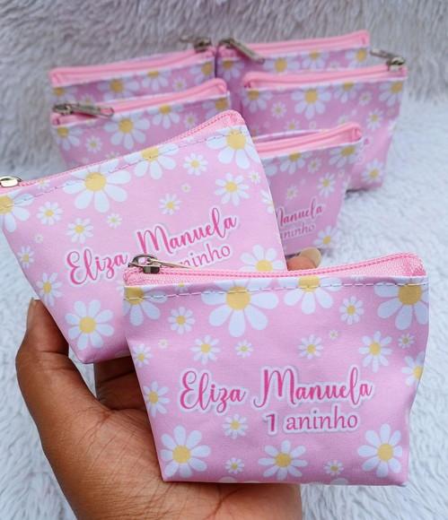 Porta Moeda Personalizado Jardim das Margaridas