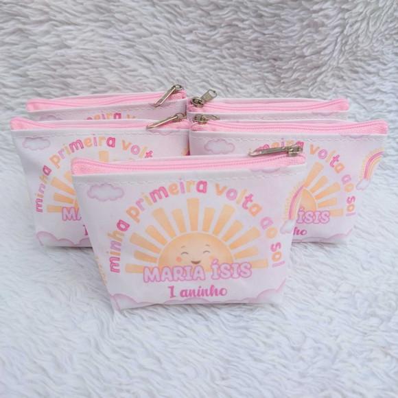 Porta Moeda Personalizado Minha Primeira Volta ao Sol
