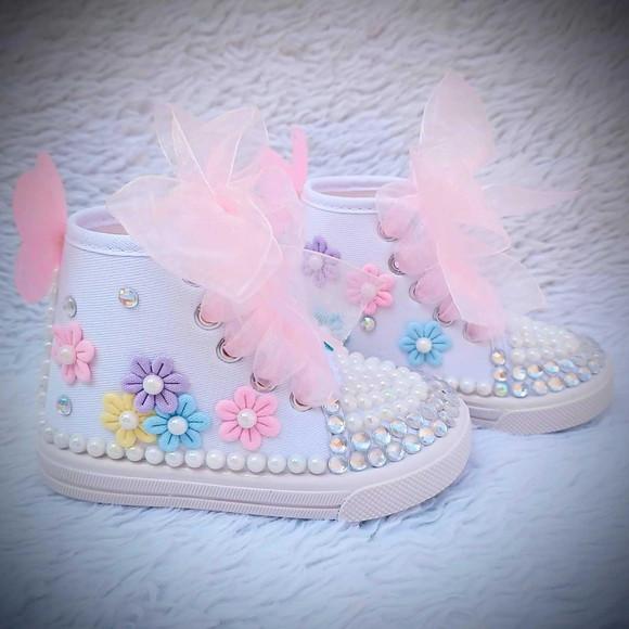 Tênis Personalizado Infantil Jardim de Borboletas 19/20