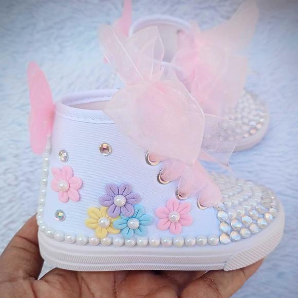 Tênis Personalizado Infantil Jardim de Borboletas 19/20