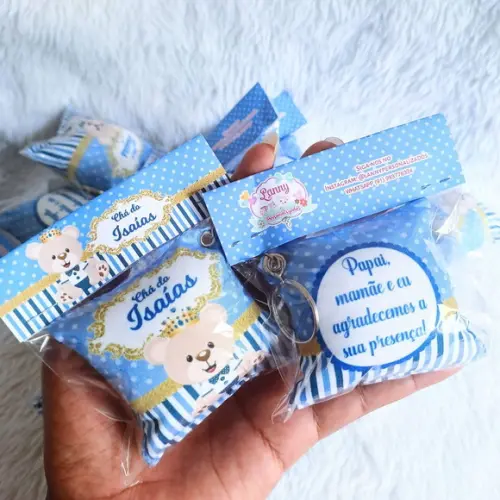 Almochaveiro Personalizado Chá de Bebê Ursinho Principe