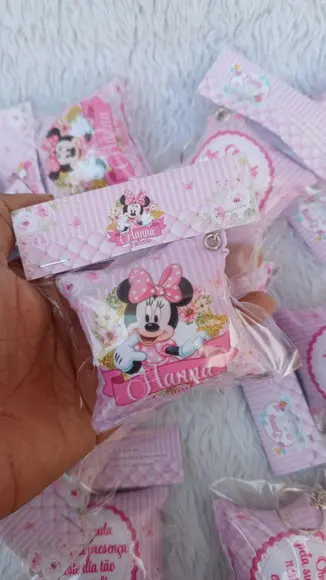Almochaveiro Personalizado Minnie Rosa