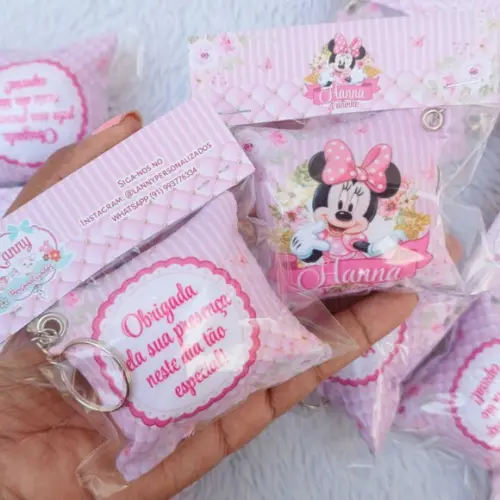 Almochaveiro Personalizado Minnie Rosa