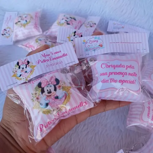 Almochaveiro Personalizado Minnie Rosa
