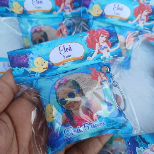 Almochaveiro Personalizado Pequena Sereia com Foto