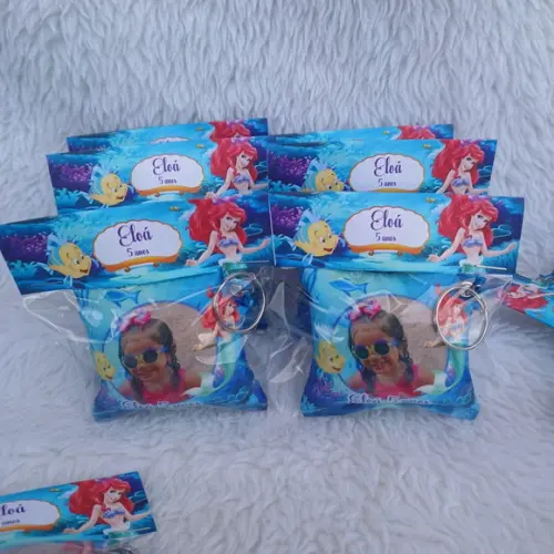 Almochaveiro Personalizado Pequena Sereia com Foto