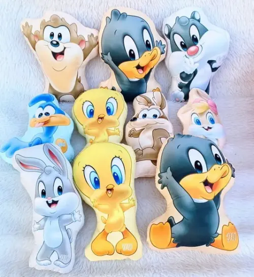 Almofada Contorno Baby Looney Tunes 21cm