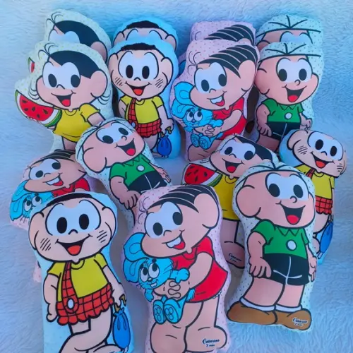 Almofada Contorno do Personagem Turma da Monica 21cm Altura