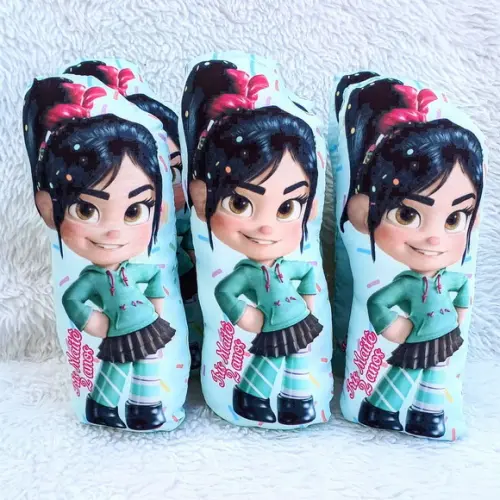 Almofada Contorno Personalizada Vanellope 21cm