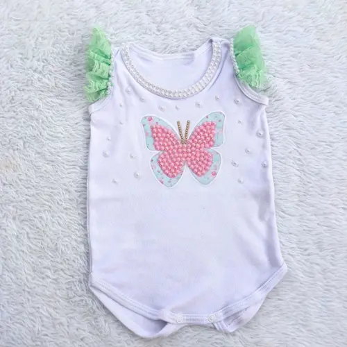 Body Infantil Jardim de Borboletas