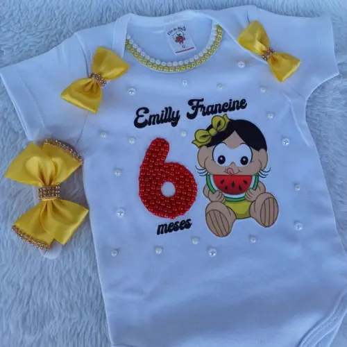 Body Personalizado para Mesvesario Magali Baby