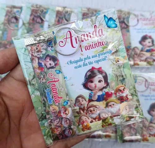 Chaveiro Personalizado Branca de Neve