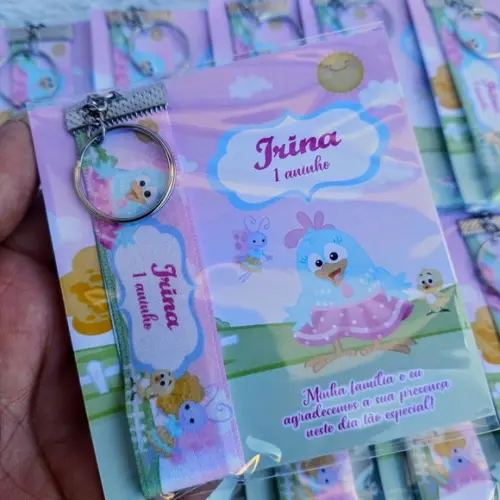 Chaveiro Personalizado Galinha Pintadinha Candy