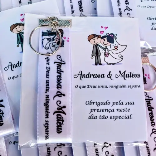 Chaveiro Personalizado para Casamento
