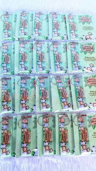 Chaveiro Personalizado Safari Baby