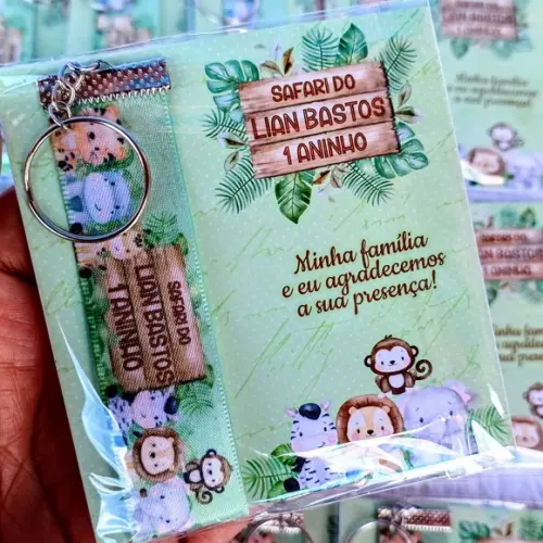Chaveiro Personalizado Safari Baby