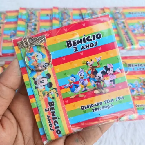 Chaveiro Personalizado Turma do Mickey