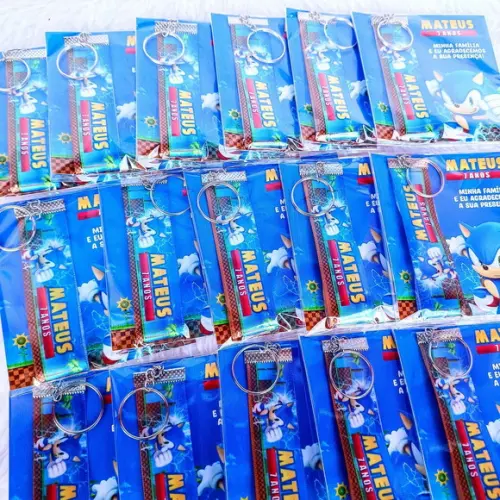 Chaveiro Personalizado Sonic