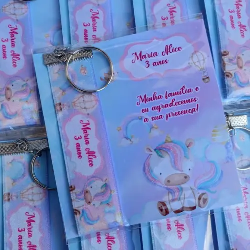 Chaveiro Personalizado Unicórnio