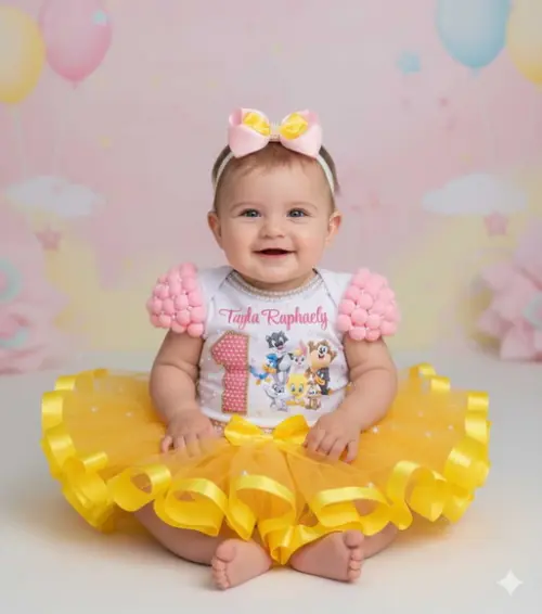 Conjunto Infantil Personalizado Baby Louney Tunes