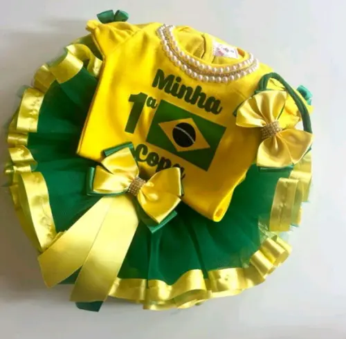 Conjunto Infantil Personalizado Copa do Mundo