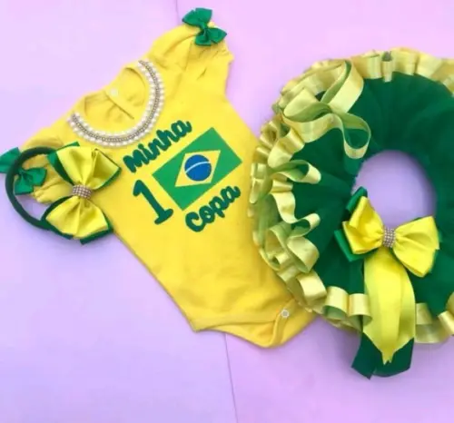 Conjunto Infantil Personalizado Copa do Mundo