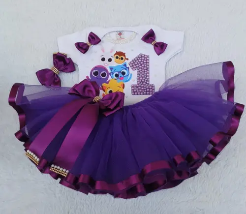 Conjunto Tutu Bolofofos 1 Ano