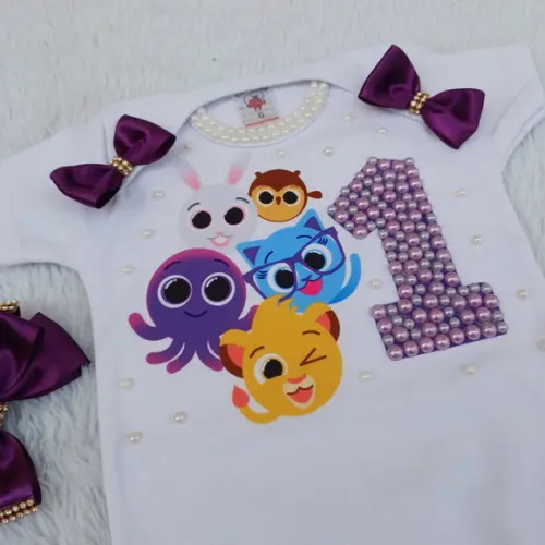 Conjunto Tutu Bolofofos 1 Ano