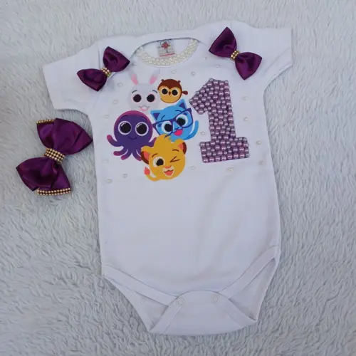 Conjunto Tutu Bolofofos 1 Ano