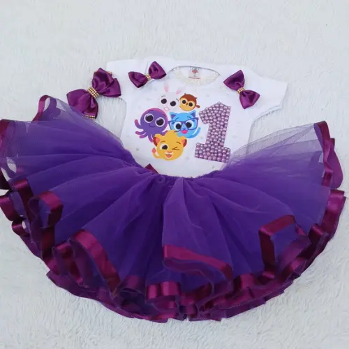 Conjunto Tutu Bolofofos 1 Ano
