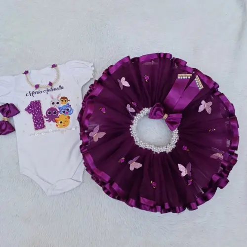 Conjunto Tutu Bolofofos Luxo