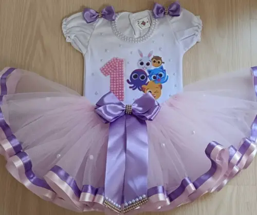 Conjunto Tutu Bolofofos Pronta Entrega - 1 Ano