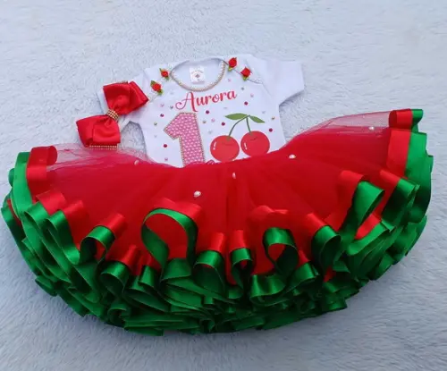 Conjunto Tutu Cerejinha