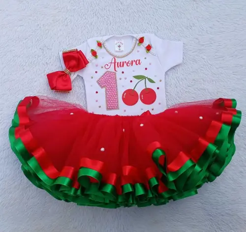 Conjunto Tutu Cerejinha