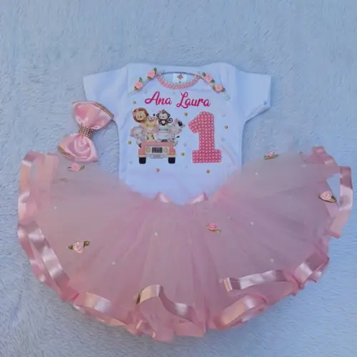 Conjunto Tutu Cinderela Baby