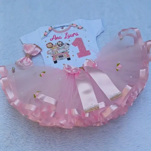 Conjunto Tutu Cinderela Baby