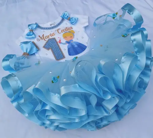 Conjunto Tutu Cinderela Baby
