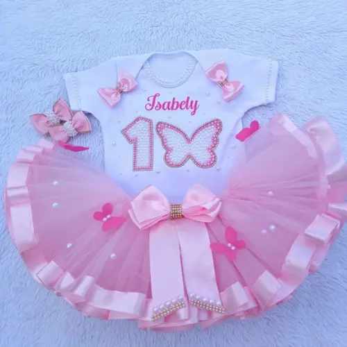Conjunto Tutu Jardim das Borboletas