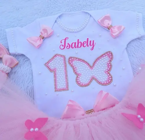 Conjunto Tutu Jardim das Borboletas