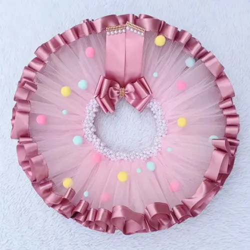 Conjunto Tutu Luxo Palhacinha Circo Rosa até 2 Anos