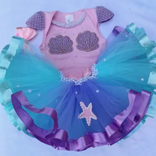 Conjunto Tutu Luxo Sereia