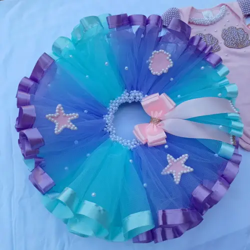 Conjunto Tutu Luxo Sereia