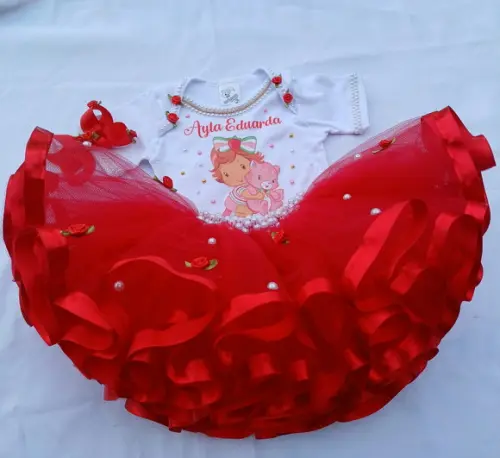 Conjunto Tutu Moranguinho Baby