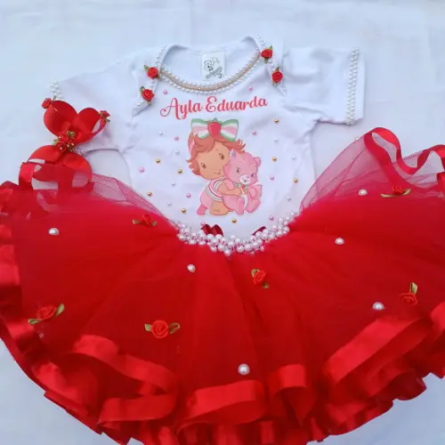 Conjunto Tutu Moranguinho Baby