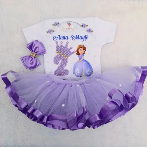 Conjunto Tutu Princesinha Sofia