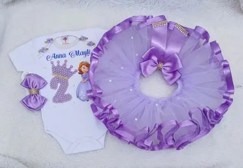 Conjunto Tutu Princesinha Sofia
