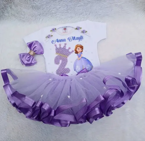 Conjunto Tutu Princesinha Sofia