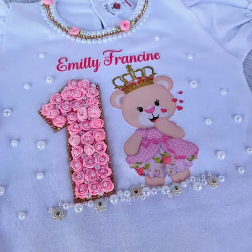 Conjunto Tutu Ursinha Princesa