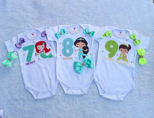 Kit 12 Bodys Mesvesario Princesas